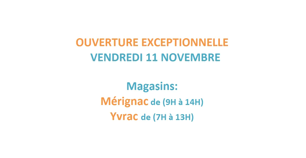 Maree Bleue Poissonnerie En Ligne Yvrac Ouverture Exceptionnelle Le Vendredi 11 Novembre